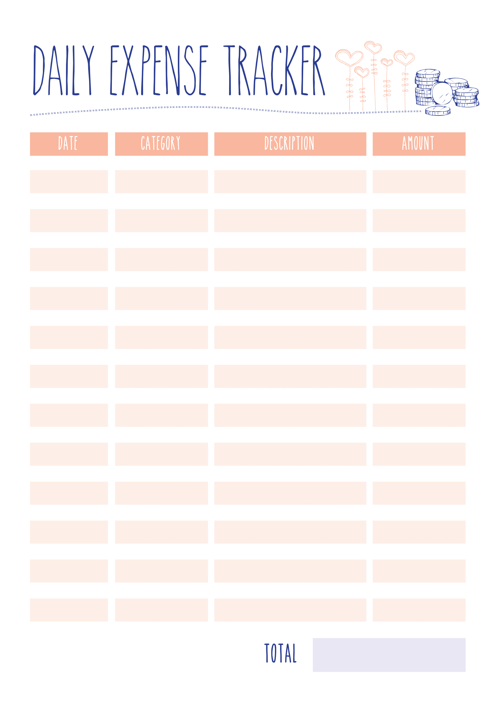 keep track of daily expenses