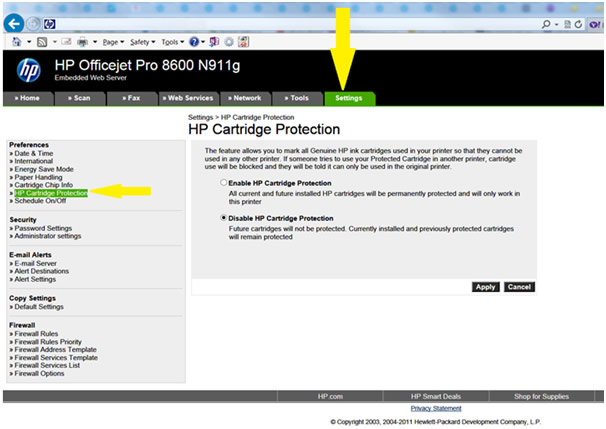 Hp Protected Cartridge Error